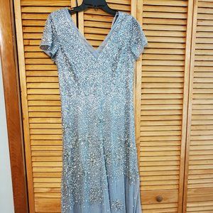 Adrienne Papell Full Length Hand Beaded Dress
